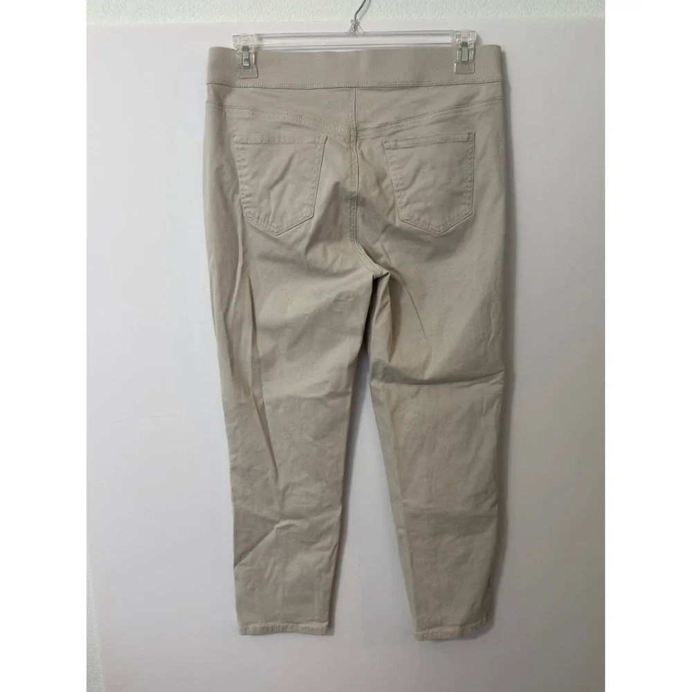 Gloria Vanderbilt All Around Slimming‎ Effect Pants Beige Cropped Size 10